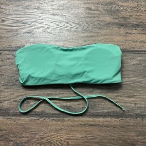 Green Strapless Bikini Top